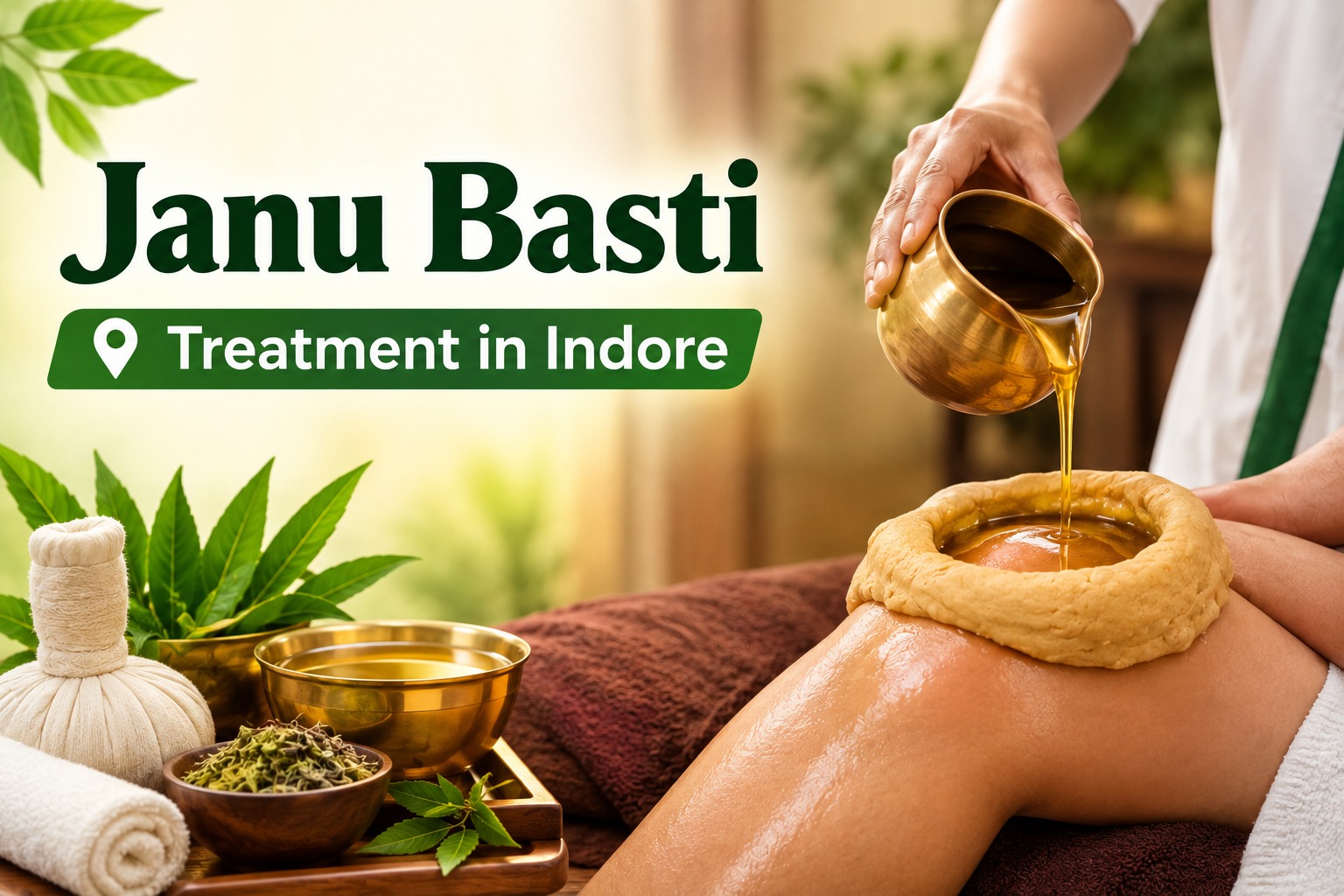 Janu Basti treatment in Indore for knee pain relief and joint health with Ayurveda