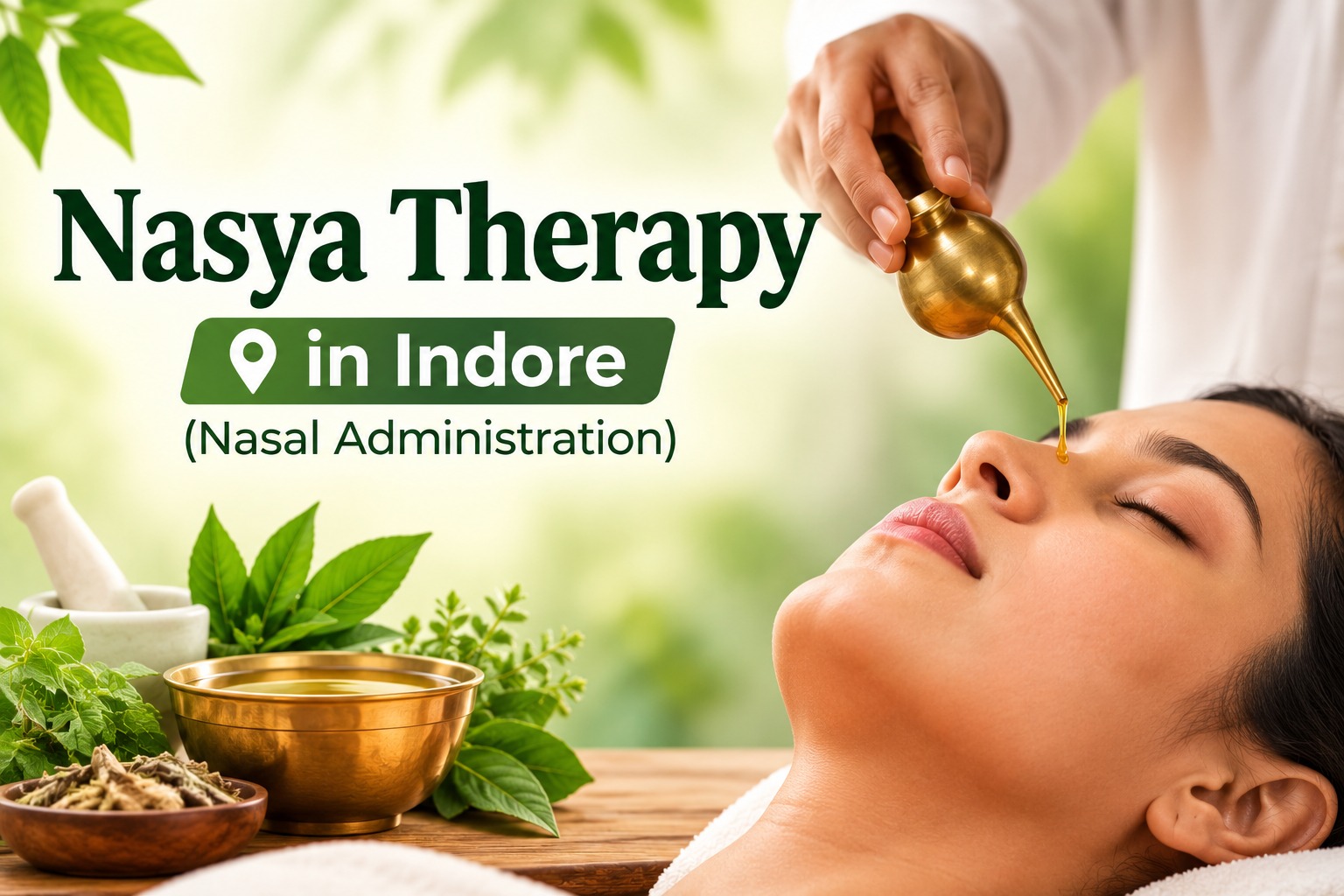 Nasya Therapy in Indore for Ayurvedic nasal administration and respiratory wellness
